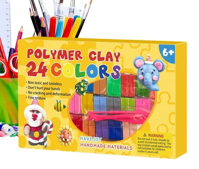 Zdjęcie produktu dla Glinka do modelowania, dostępna w 24 kolorach, idealna do kreatywnych projektów
