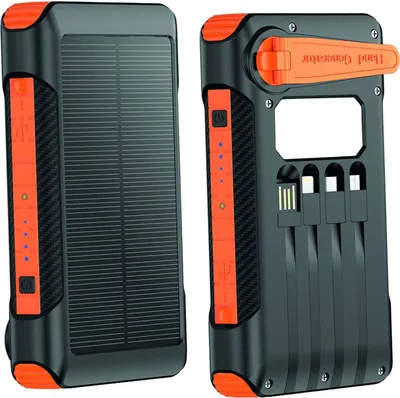 Obrázok produktu pre 2GO 797255 2GO Notfall-Powerbank 10000mAh Solar-& Handkurbel-Aufla.