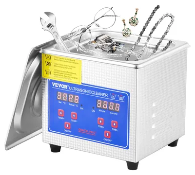 Zdjęcie produktu dla Urządzenie do ultradźwiękowego czyszczenia - ultradźwiękowa myjka - urządzenie do czyszczenia biżuterii - urządzenie do czyszczenia ze stali nierdzewnej - cyfrowy timer