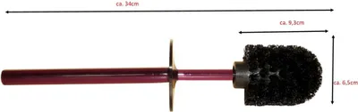 Produktbild von Sanwood Marilyn violett 6942496 Toilettenbürste Schwarz Bürstenkopf mit Acryl Griff Klobürste - Ersatztoilettenbürste - Ersatzklobürste