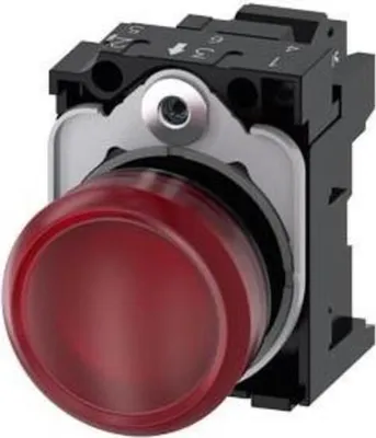 Produktbild von Siemens LEUCHTMELDER, ROT, Rot, IP67, IP69K, 43 g, 100 mm, 50 mm, 30 mm