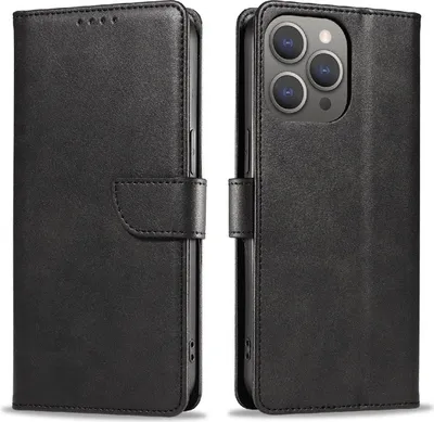 Produktbild von starfix Book Cover Wallet Schutz-Hülle für iPhone 16 Pro Max, schwarz