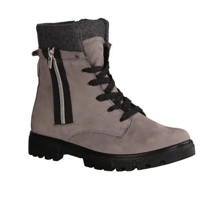Produktbild von Ricosta Solea 8000202450 Mädchenboots, Stiefel, Leder, Grau, , wasserdicht - Kinderschuhe Gefütterte Kinderstiefel Gr. 18 - 42, Grau, leder (aloe)