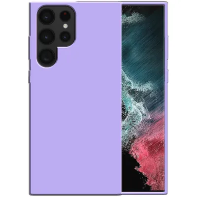 Image de Smartphonica Étui en silicone pour Samsung Galaxy S22 Étui ultra avec intérieur souple - Violet