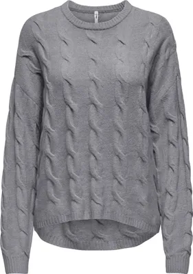 Produktbild von ONLJEANETT LIFE LS LONG CABLE O-N C Medium Grey M M