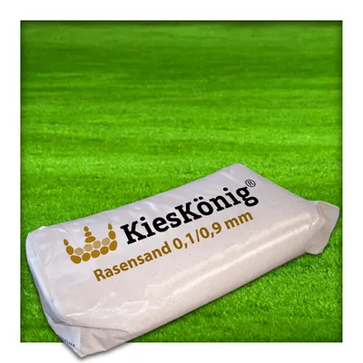 Produktbild von 25 kg Rasensand Gartensand Quarzsand Grassand Rasenpflege Wurzelaktivator Bodenverbesserung 0,1-0,9 mm