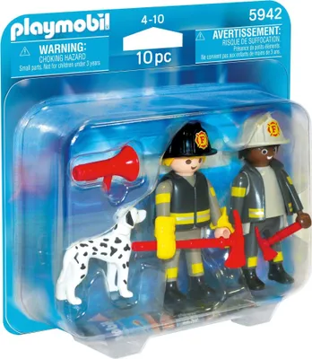 Produktbild von PLAYMOBIL 5942 Duo Pack Feuerwehrmännder mit Dalmatiner