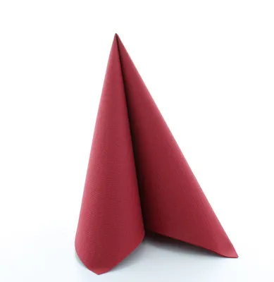 Produktbild von Mank Airlaid Serviette Bordeaux, 40 x 40 cm, 50 Stück - Hochzeit Event Gastronomie