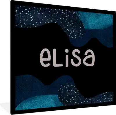 Produktbild von MuchoWow® Gerahmtes Poster Elisa - Pastell - Mädchen 40x40 cm - Poster mit Schwarzem Bilderrahmen Wandposter Rahmen Foto Bilder - Mit Rahmen - Wanddekoration Schlafzimmer