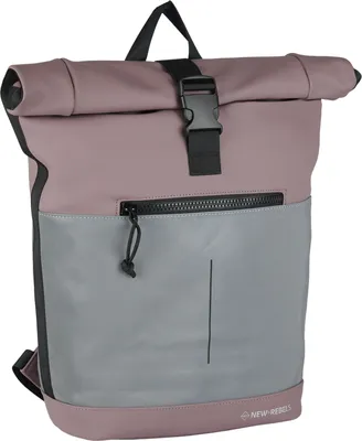 Produktbild von New Rebels Bowie New York Reflective Purple Rolltop Rucksack