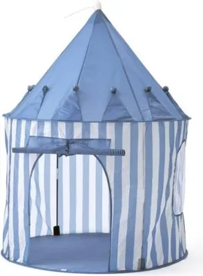 Produktbild von Kids Concept Spielzelt Streifen grau, Kinderzelt -  Ø 100 x130 cm