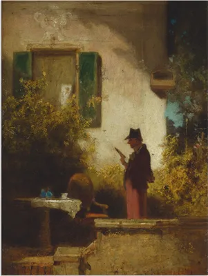 Produktbild von ARTland Wandbild Alu für Innen & Outdoor Die Frühstückslektüre. Um 1850/55 Größe: 30x40 cm