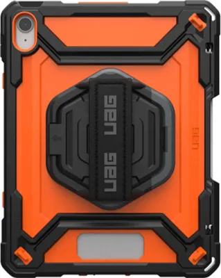 Produktbild von Hülle mit Bildschirmschutz für iPad 11 / 10 gen. 2025 / 2022, Urban Armor Gear Plasma, Schwarz-Orange