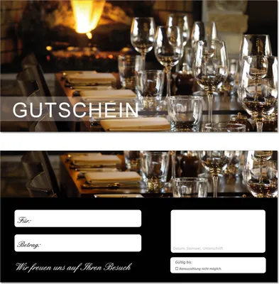 Produktbild von 10 Stück Geschenkgutscheine (Gastro-657) - Gastronomie Gutscheinkarten Restaurant Gutscheine Gaststätte Gastwirtschaft Speisehaus Schänke Gasthof Gasthaus Wirtschaft Wirtshaus Bar Nachtlokal Weinstube Kneipe