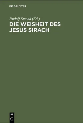 Produktbild von Die Weisheit des Jesus Sirach