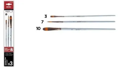 Obrázok produktu pre Sada 3 syntetických štetcov – Artix