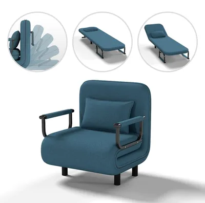 Imagen del producto de Cama abatible - Sofá cama - Cama auxiliar - Colchón de espuma viscoelástica