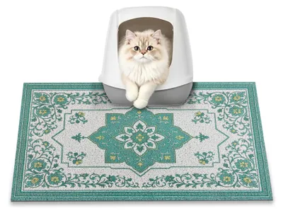 Productafbeelding van Kattenbakmat, 60 x 40 cm, vangt kattenzand op, voor de kattenbak