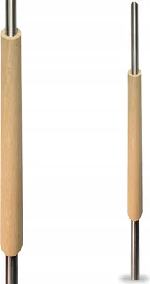 Obrázok produktu pre Zábradlie - zábradlie - 90 cm - dubové drevo - nerezová oceľ - ⌀ 25 mm - zábradlie - Vnútorné
