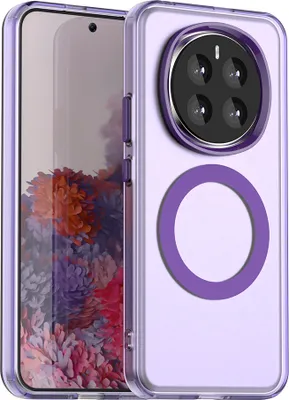 Produktbild von Magnetisch Hülle für Honor Magic 7, Schlank Durchscheinend Matt Stoßfest Handyhülle Lila