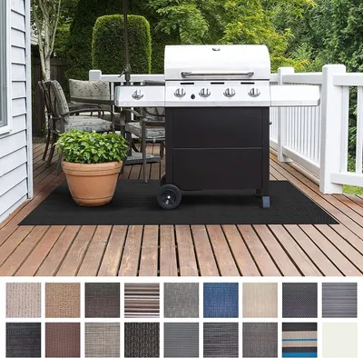 Produktbild von Grillschutzmatte Padua BBQ Grillmatte Grillteppich Grillunterlage schwer entflammbar 90x120 cm