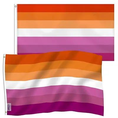 Imagen del producto de Bandera LGBT, multicolor, 90 x 150 cm, 2 unidades, para desfiles