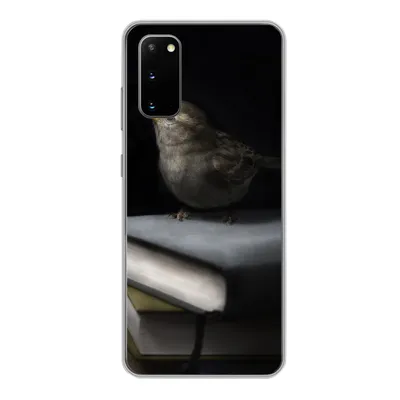 Produktbild von MuchoWow® Handyhülle Schutzhülle Hülle für Samsung Galaxy S20 Vogel - Bücher - Porträt Silikon Softcase Handy Hülle - Bild