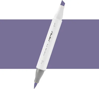 Image de Marqueur à alcool double face OHUHU Brush & Chisel, V450 Dark Lavender