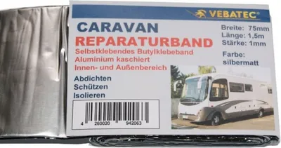 Immagine prodotto di Vebatec CARAVAN Reparaturband Alu-silbermatt 75mm x 1,5m