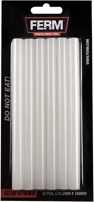 Produktbild von FERM - GGA1005 - Klebesticks 11.2x150mm - 12 Stück - Transparent - Für 11mm Heißklebepistolen