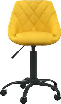 Immagine prodotto di Sedia da Ufficio Giallo Senape in Velluto