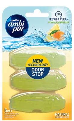 Produktbild von Ambi Pur Toiletblok Navulling Lemon & Mandarin 3 stuks