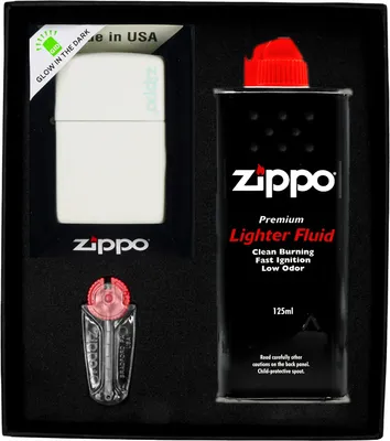 Produktbild von Feuerzeug-Set  ZIPPO  GLOW IN DARK LOGO Geschenk No1