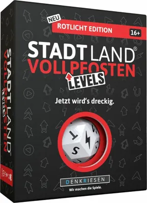 Produktbild von DENKRIESEN - STADT LAND VOLLPFOSTEN® - Levels - ROTLICHT EDITION "Jetzt wird's dreckig."