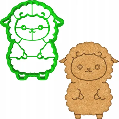 Produktbild von Cookie Monster Ausstecher Lamm Ostern Backform 8cm