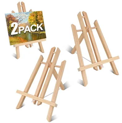 2er-Set Holz-Tafelezel 30 cm – Staffelei zum Malen und Präsentieren