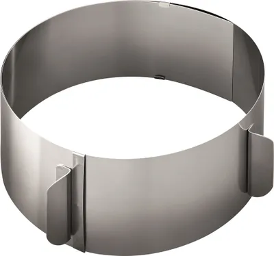 Produktbild von Kelomat Backrahmen verstellbar Ø 16-30 cm H: 8,5cm Edelstahl für Tartes, Quiches, Torten