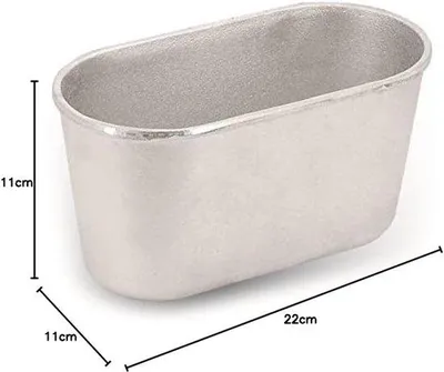 Productafbeelding van Ovaal Broodvorm van Gietijzer Aluminium 22x11x11.5 cm voor Brood en Cake