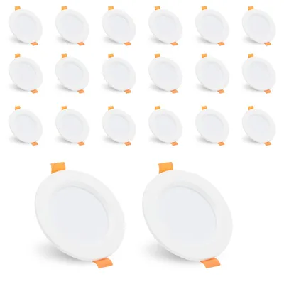 Produktbild von EINFEBEN 20X LED Einbaustrahler Spot Warmweiß 5W Set Einbauleuchte Deckenleuchte Strahler