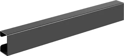 Image de Goulotte passe-câbles verticale de bureau, 35 cm, Noir