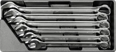 Produktbild von Yato YT-5532, 22,24,27,28,30,32 mm, Edelstahl, Chrom-Vanadium-Stahl, Chrom, Satin, 15°