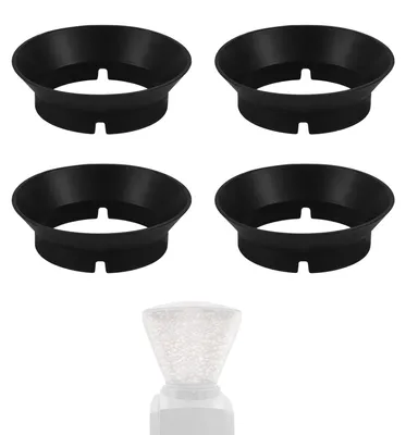 4 Ersatzdichtungen für Kaffeemühlen, Silikon, schwarz