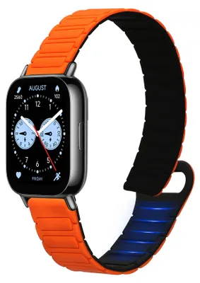 Produktbild von kwmobile Ersatzarmband kompatibel mit Huawei Redmi Watch 5 Active / Watch 5 Lite Armband - Fitnesstracker Silikon Band mit Magnetverschluss