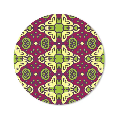 Produktbild von MuchoWow® Mauspad Mousepad Muster - Dekoration - Grün 50x50 cm - Mousepads - Maus Mat - Pad - Mausunterlage - Vinyl