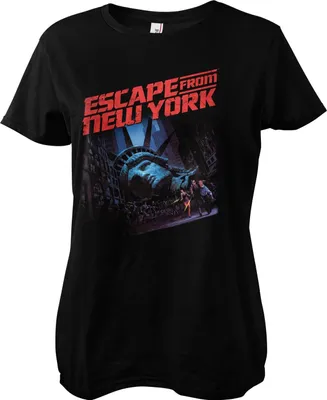 Produktbild von Escape From New York Poster Girly Tee - Large - Black