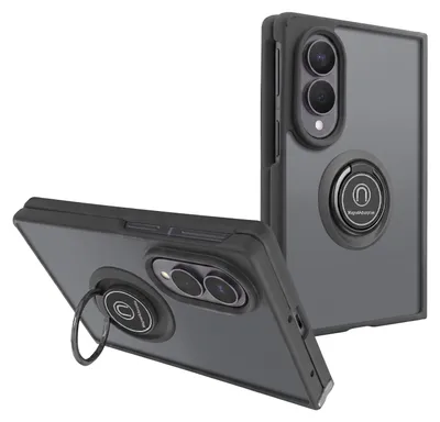 Obrázok produktu pre Puzdro Avizar pre telefón Samsung Galaxy Z Fold 8, čierne, s držiakom na prst a magnetickým uchytením