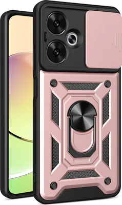 Produktbild von Hülle für Xiaomi Redmi 13C 5G Magnetische Ring Ständer Halter Dia Kameraschutz TPU Bumper Silikon Schutzhülle Rosa