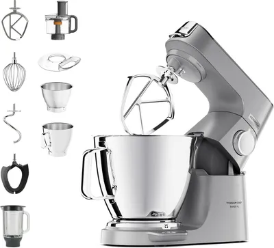 Produktbild von Kenwood Titanium Chef Baker XL, 7 l, Silber, Drehregler, 5 l, Edelstahl, 1200 W