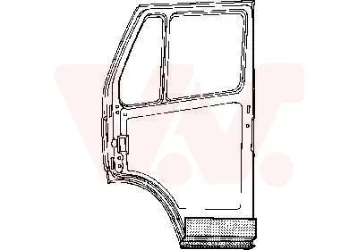 Produktbild von VAN WEZEL 1745272 Autotür Reparaturblech innerer Teil unterer Teil vorne Rechts für FIAT DUCATO Kasten (290) DUCATO Pritsche/Fahrgestell (290)