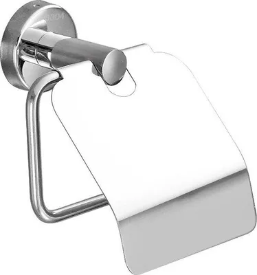 Image de Porte-rouleau de papier toilette en acier inoxydable - À percer / Sans perçage - Porte-rouleau de papier toilette